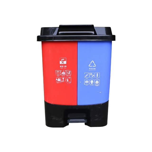 雙桶塑料垃圾桶