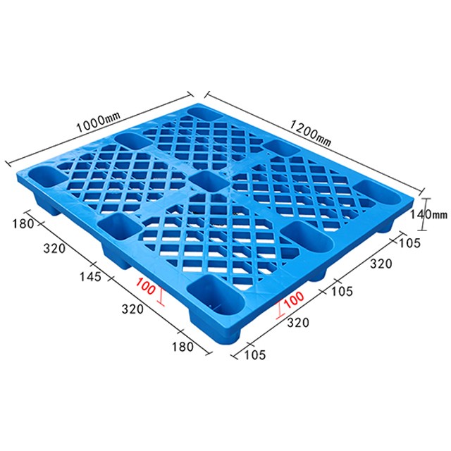 1210網(wǎng)格九腳塑料卡板/塑料托盤(pán)