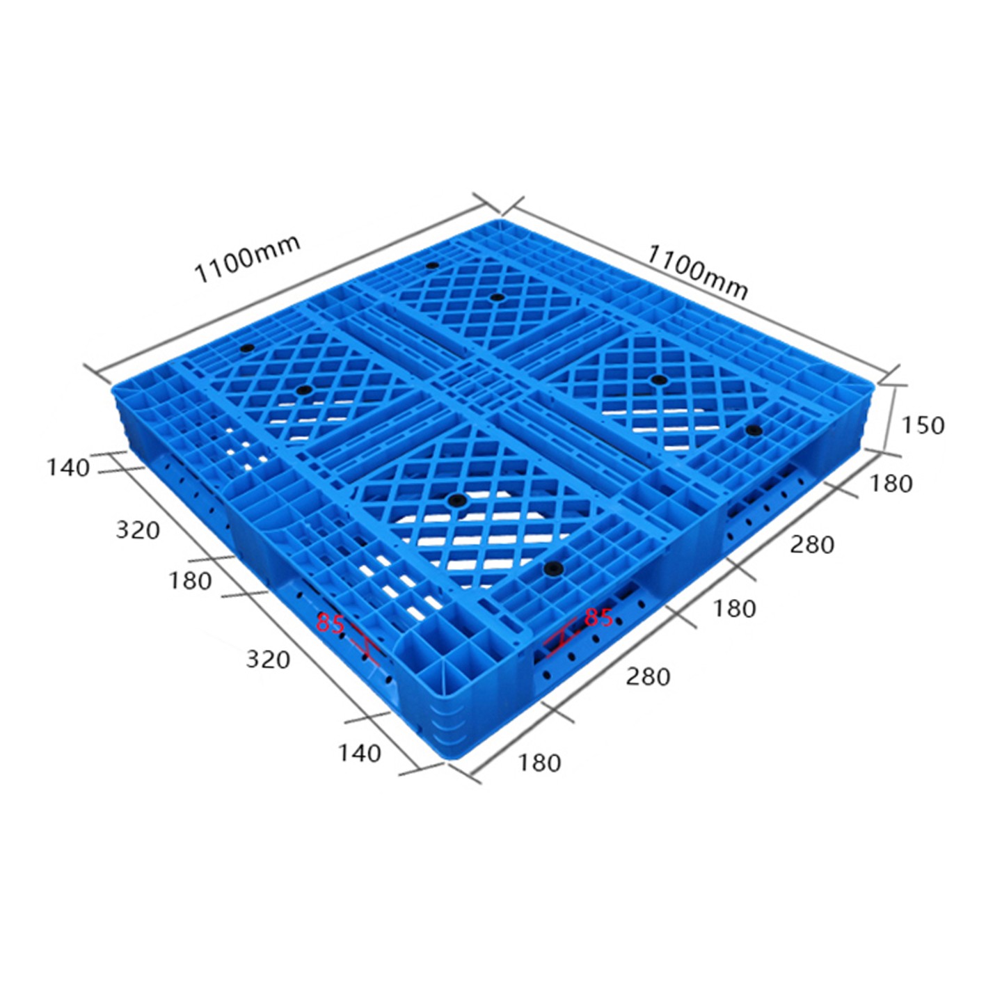 1111老款網(wǎng)格田字塑膠托盤(pán)